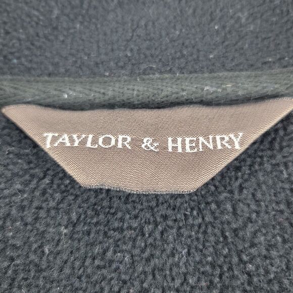 Taylor & Henry Fleece Pullover Men's size Medium Sweatshirt 1/4 Zip Long Sleeve - Picture 3 of 7